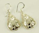 Silver Earring Tear Drop