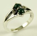 Silver Ring Marcasite Emer