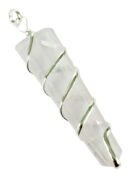 Pendant Stone Flat Rose Quartz