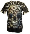 T-Shirt Large Skull Studded