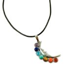 Pendant Chakra Moon On Leather