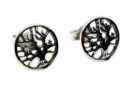 Silver Earring Stud Tree W1cm