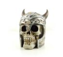 Skull Ivory With Viking Helmet