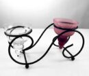 Candle Holder Iron Circles