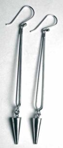 Silver Earring Long Pointed