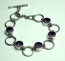 Silver Bracelet Mystic Quartz