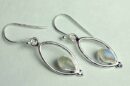 Silver Earring Drop Rainbow
