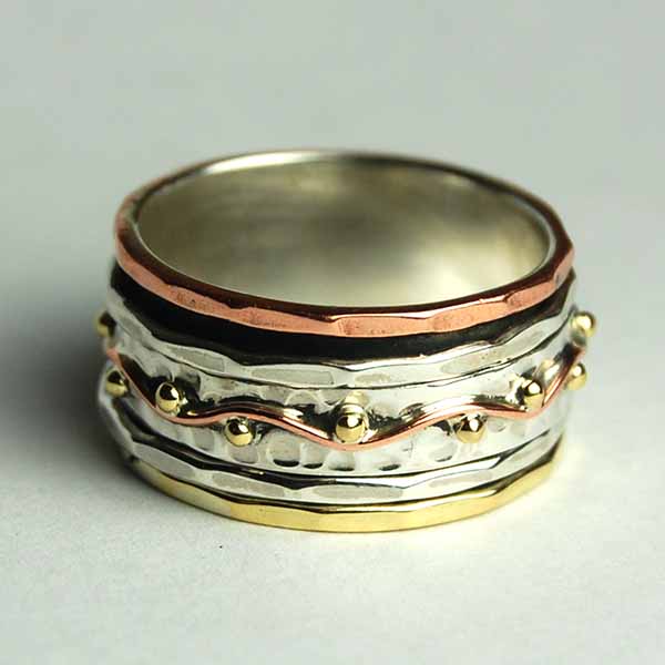 Silver Ring Band Spinner