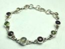 Silver Bracelet Multi Stones