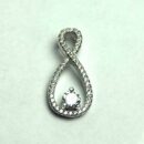 Silver Pendant Loop Clear