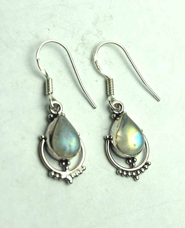 Silver Earring Rainbow
