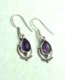Silver Earring Amethyst