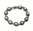 Silver Bracelet Marcasite Opal