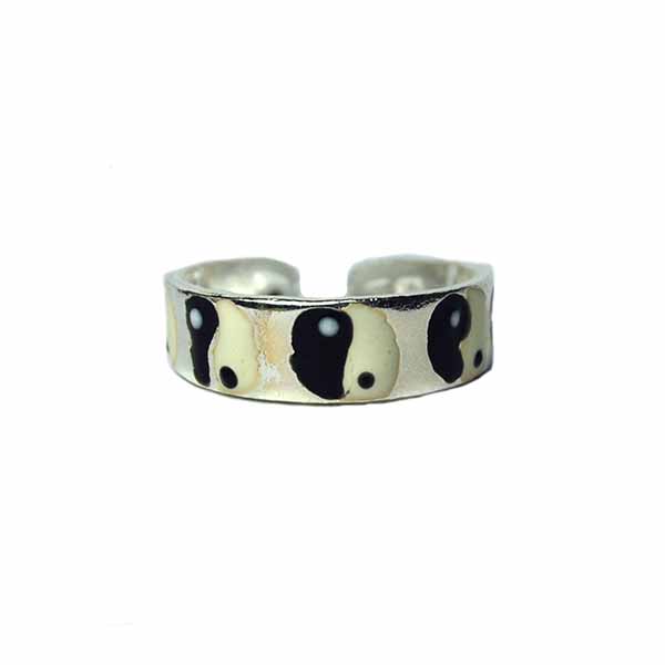 Silver Toe Ring Ying Yang