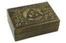 Box Wooden Black Triquetra 7X5 Inch