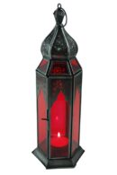 Lantern Candle Holder Red
