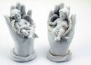Cherub Ivory On Plinth Set Of 2