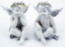 Cherub Ivory With Wings Set Of 2