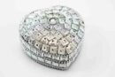Box Heart Silver Glitter 8cm