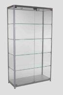 Glass Cabinet 1000X400X1980mm 4 Shelves Led Strip Lighting Code 99083