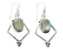 Silver Earring Flat Rainbow