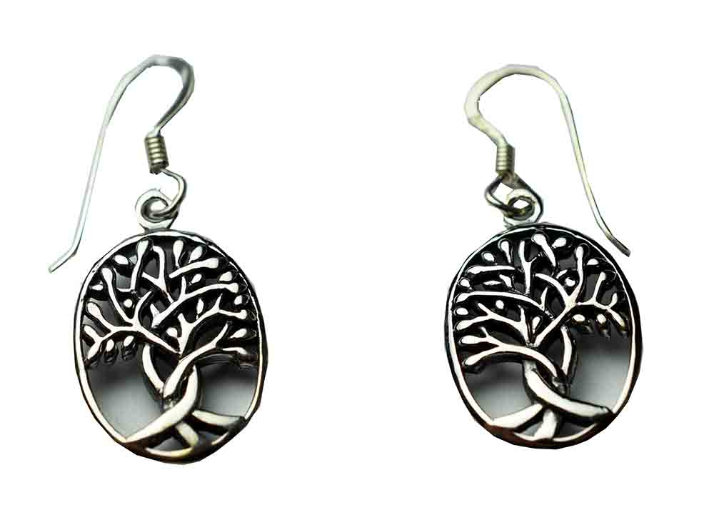 Silver Earring Tree of Life