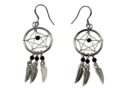 Earring Dream Catcher Black