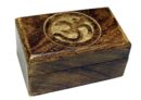 Box Wooden Om Symbol 5X3 Inch
