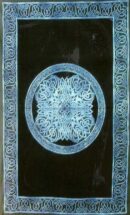 Bedspread Single Celtic Mandala Blue