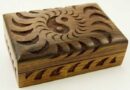 Box Wooden Ying Yang 6X4 Inch