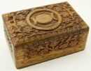 Box Wooden Carved Pagan 6X4 Inch