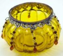 T-Light Holder Amber Glass Cup