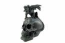 Dragon Sitting On Skull Head Black