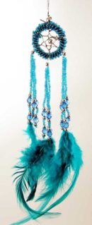 Dream Catcher Beaded Turquoise 3.5CM 5000