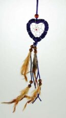 Dream Catcher Heart Purple 7.5cm