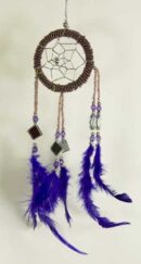 Dream Catcher Bead Purple 6cm
