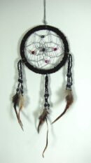 Dream Catcher Beaded Black 7.5cm