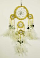Dream Catcher Beaded Natural 9cm 5006
