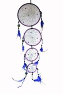 Dream Catcher Beaded With Mirrors Purple 4 Circles