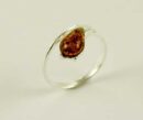 Ring Amber Pear Drop