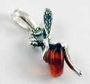 Pendant Amber Fairy With Flat Ball