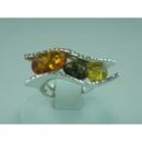 Ring Amber 3 Oval Wave
