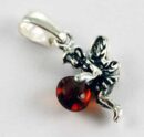 Pendant Amber Fairy Holding Ball