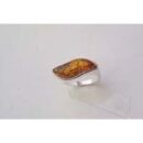 Ring Amber Eyebrow On Side