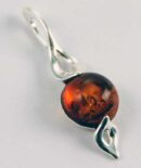 Pendant Amber Cognac Stone Drop