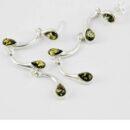 Earring Amber Half Circle P/Dr