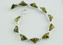 Bracelet Amber Green Triangle