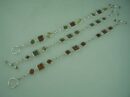 Bracelet Amber Square And Round Stone