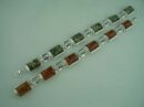 Bracelet Amber Rectangular Stones