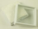 Box Plastic Window White 5X5cm 4pcs
